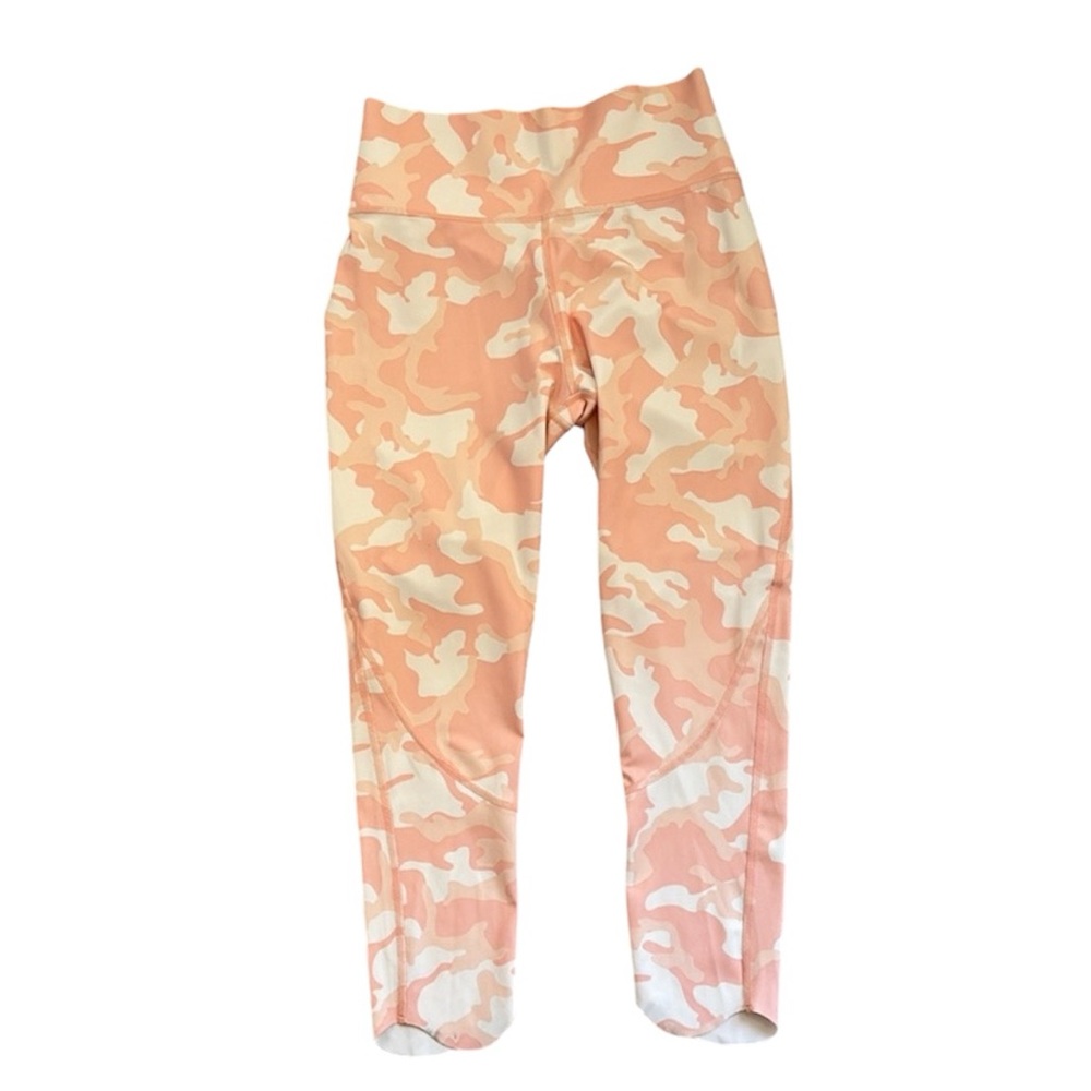 All In Motion Shades Of Orange Camo Leggings New With Tags